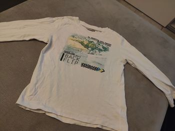 Tee shirt manches longues blanc in extenso 5 ans