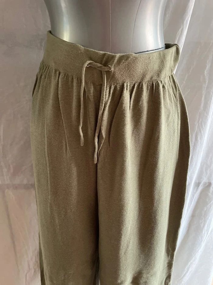 Autre pantalon Mango kaki taille M - photo numéro 2