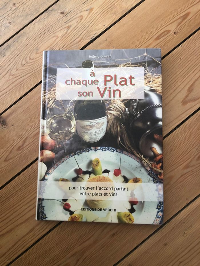 Livre sur la cuisine et le vin