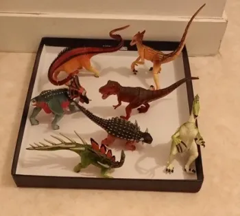 Lot de 7 dinosaures puzzles à monter en 3 D