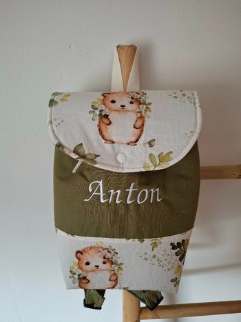 Sac à dos hérisson kaki