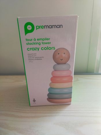 Tour empilable bébé bois