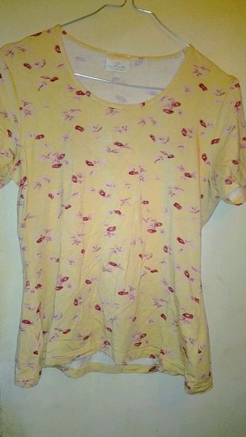 Tee shirt camaïeu imprimer fleurs