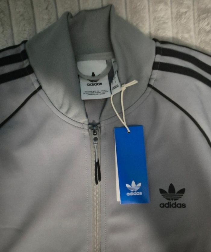 Gilet Adidas gris taille L - photo numéro 3