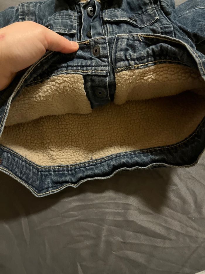 Veste chaud en jeans avec intérieur rembourré - photo numéro 3