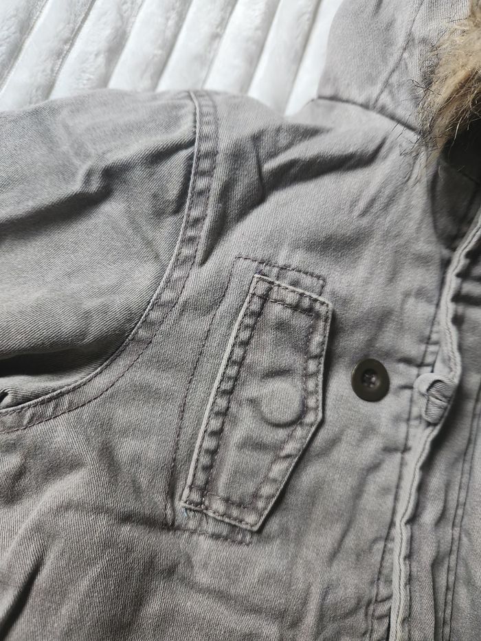 Parka fille grise 3 ans Tout Simplement – chaude et pratique - photo numéro 2