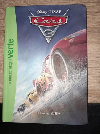 livre bibliothèque verte - Disney pixar - Cars 3