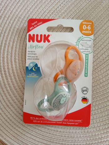 Sucette NUK 0/6 mois