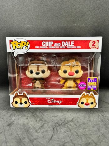 Funko Pop Disney Chip & Dale 2 Pack Flocked Convention 2017
