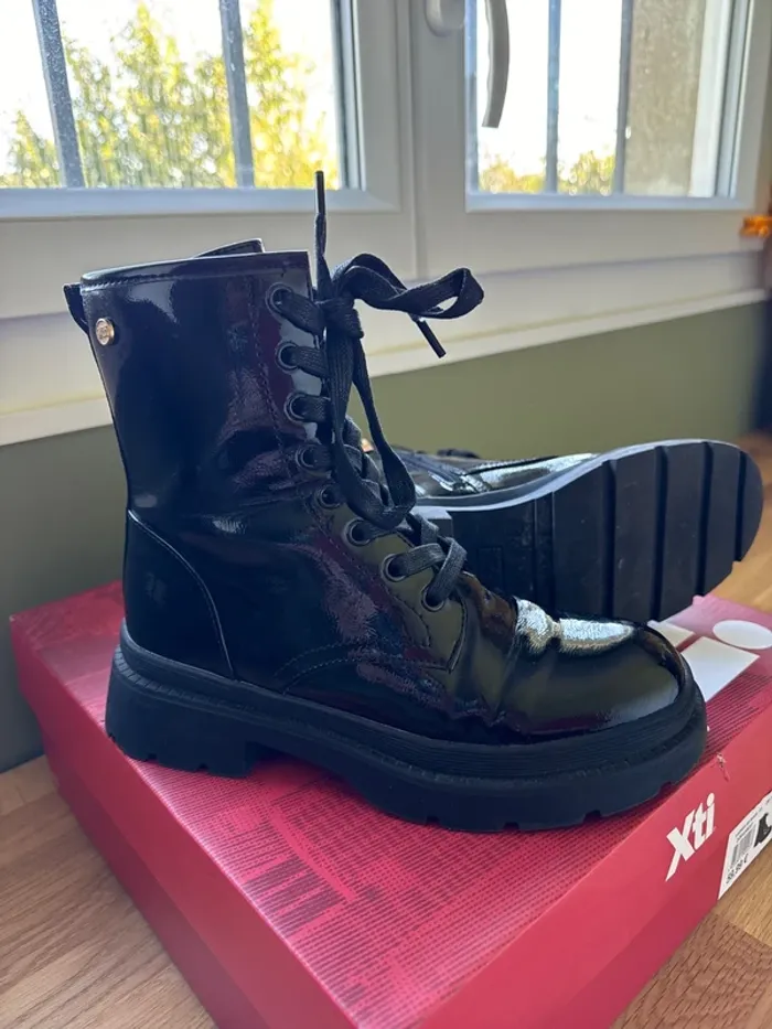 Bottines Xti vernies noir - photo numéro 2