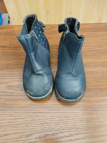 Bottines fille pointure 27 FPC bleu marine