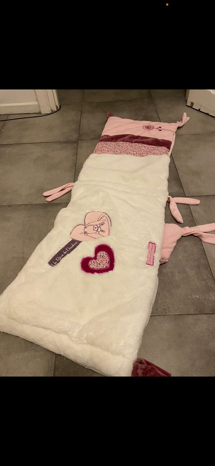 Tour de lit rose et blanc doudou et compagnie - photo numéro 7