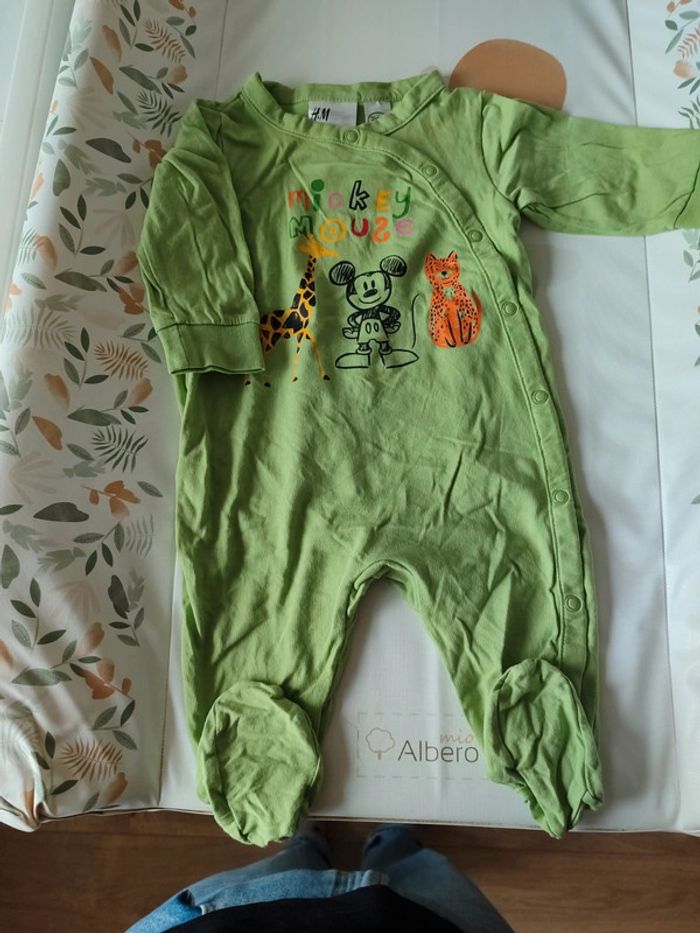 Pijama bébé - Mickey - 62 cm - photo numéro 3