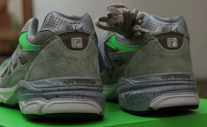 New balance x patta 990v3 olive - photo numéro 2