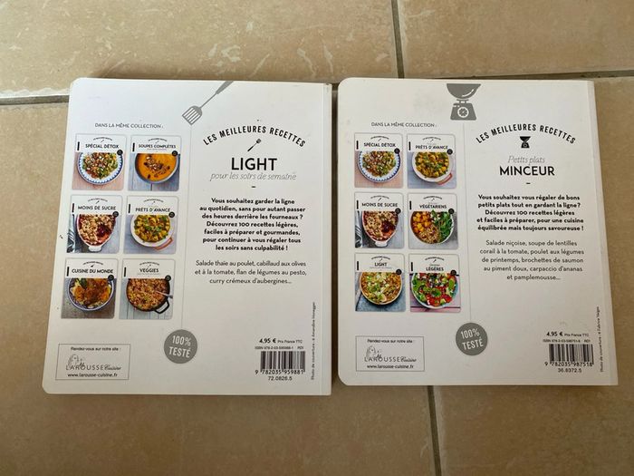 Lot 2 livres recettes light et minceur - photo numéro 2