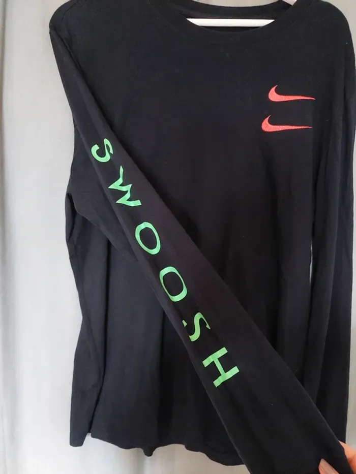 Nike manches longues noir – Taille L – 100% coton - photo numéro 2