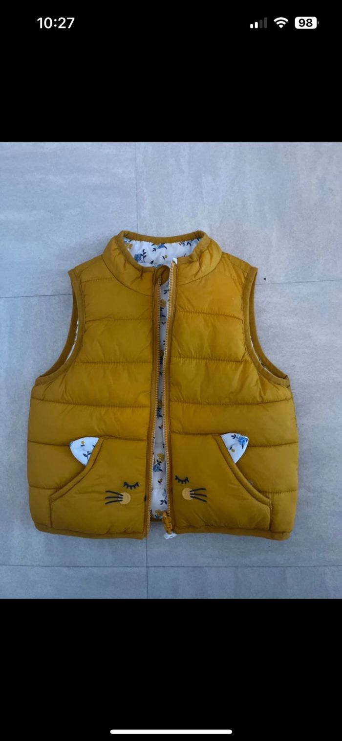 Doudoune sans manche 6-9 mois