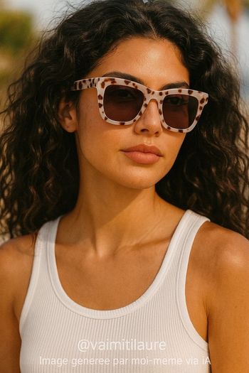 Lunettes de soleil Topshop – Écaille crème