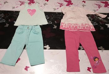 N°162 Lot de 2 Ensembles ÉTÉ Fille (24 mois)