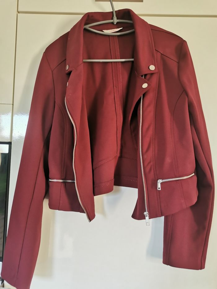 Veste blazer bordeaux T38/40 - photo numéro 2