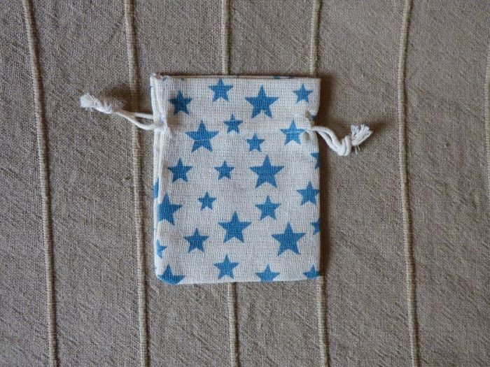 lot de 3 sachets tissu