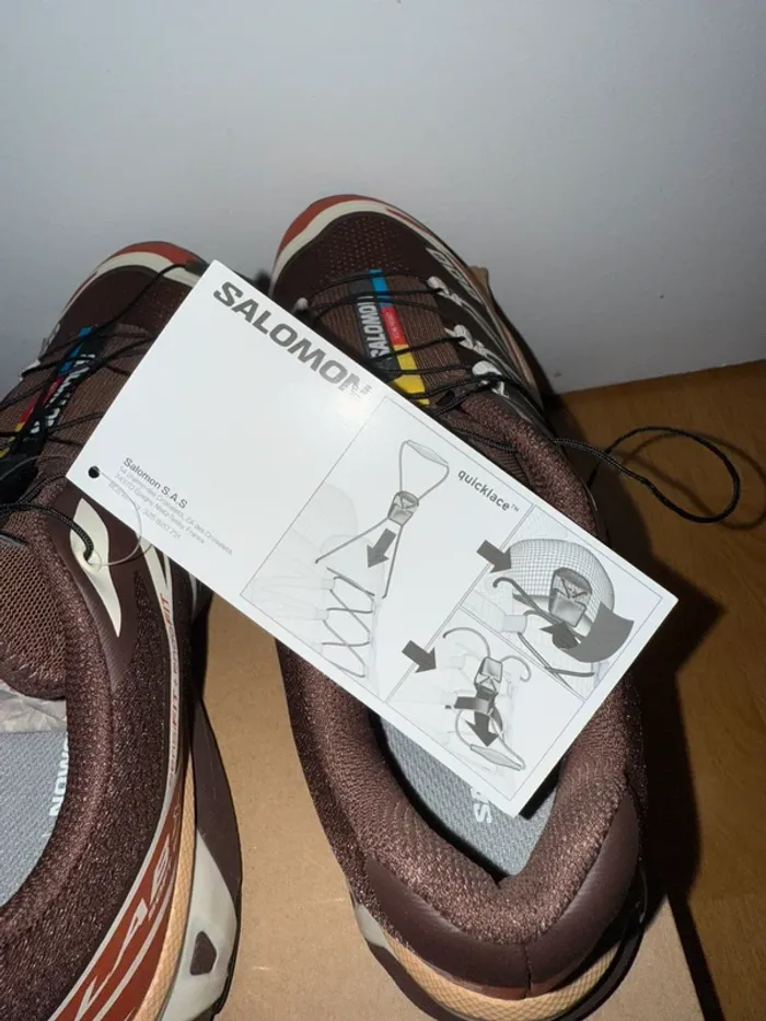 Salomon XT-6 Marron, Beige Rosted Clay / Burnt Ochre / Almond milk - photo numéro 9