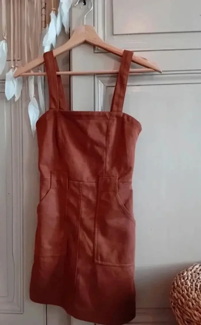 Robe salopette en velours marron - Jennyfer - XXS