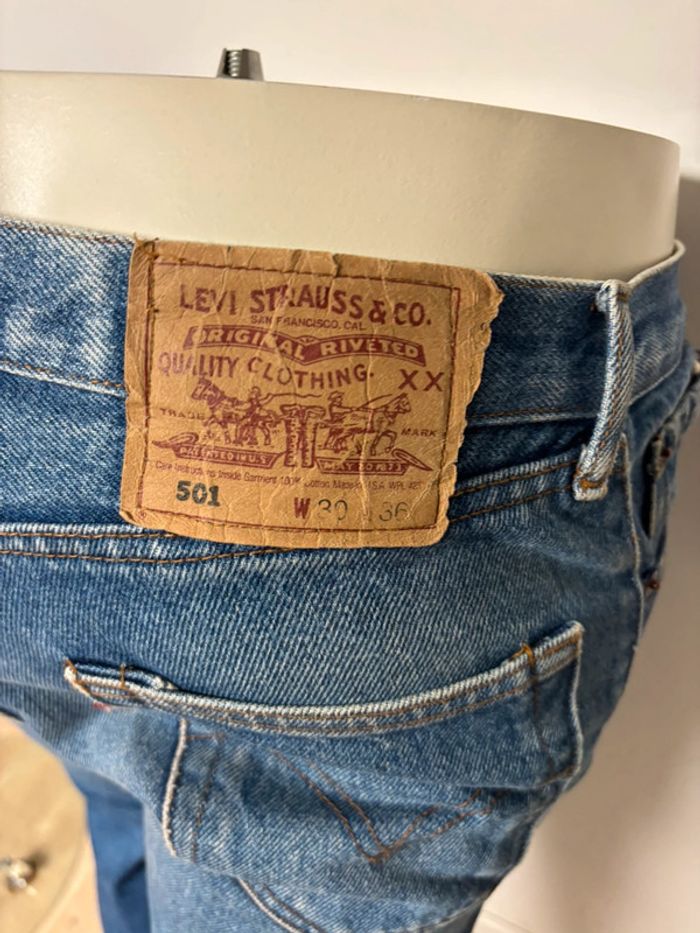Jean Levi's 501 bleu - Taille 30/36 vintage 1995 - photo numéro 12