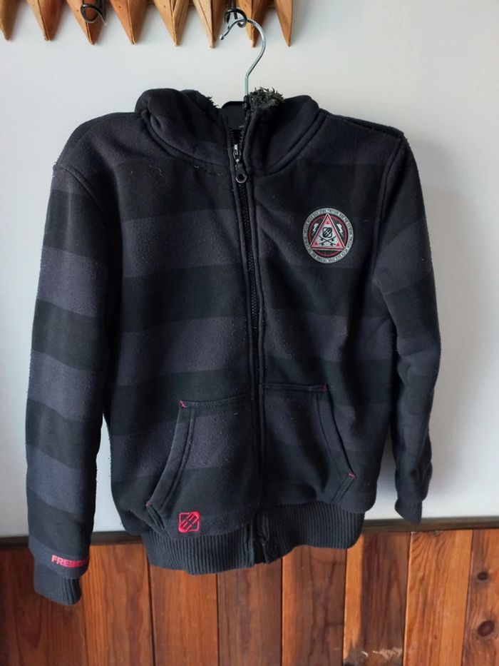 Veste freegun molletonné à capuche