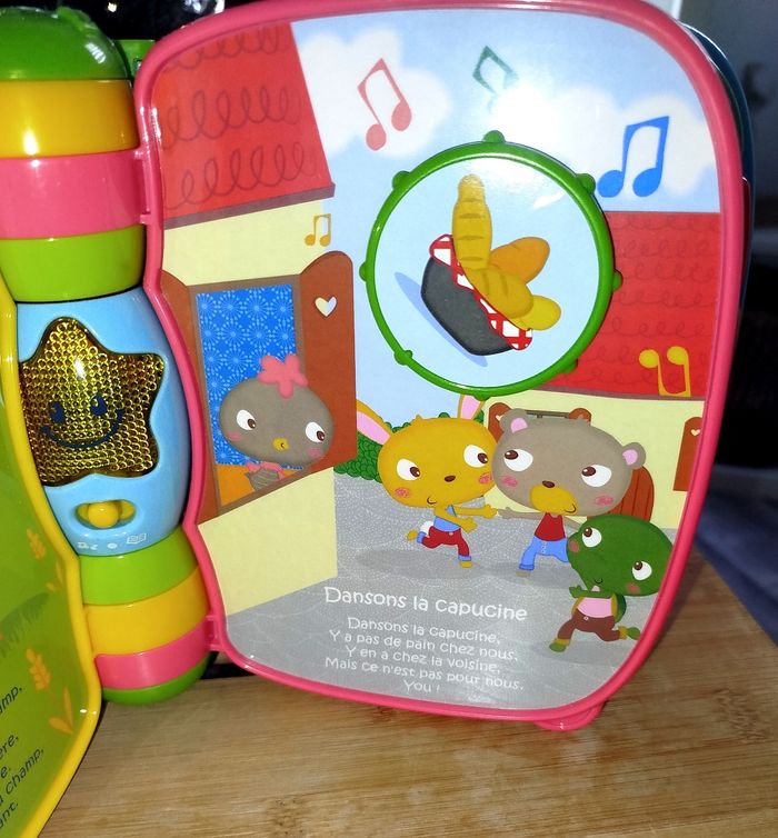 🎄 VTech Livre Interactif Do Ré Mi Super livre enchanté Bleu - photo numéro 5