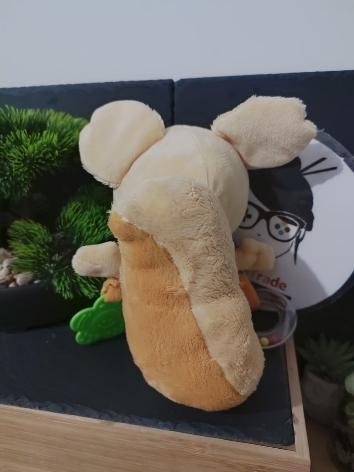 Editions Dupuis Spip l'écureuil Peluche d'éveil orange Fleur Vert Bille PE0242 - photo numéro 2