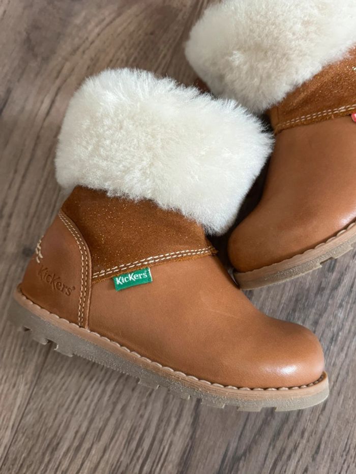 Bottines fourées cuir kickers 21 - photo numéro 2