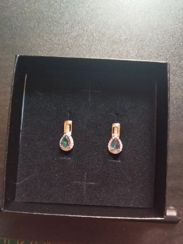 Boucles d'oreilles vintage avec coffret cadeau