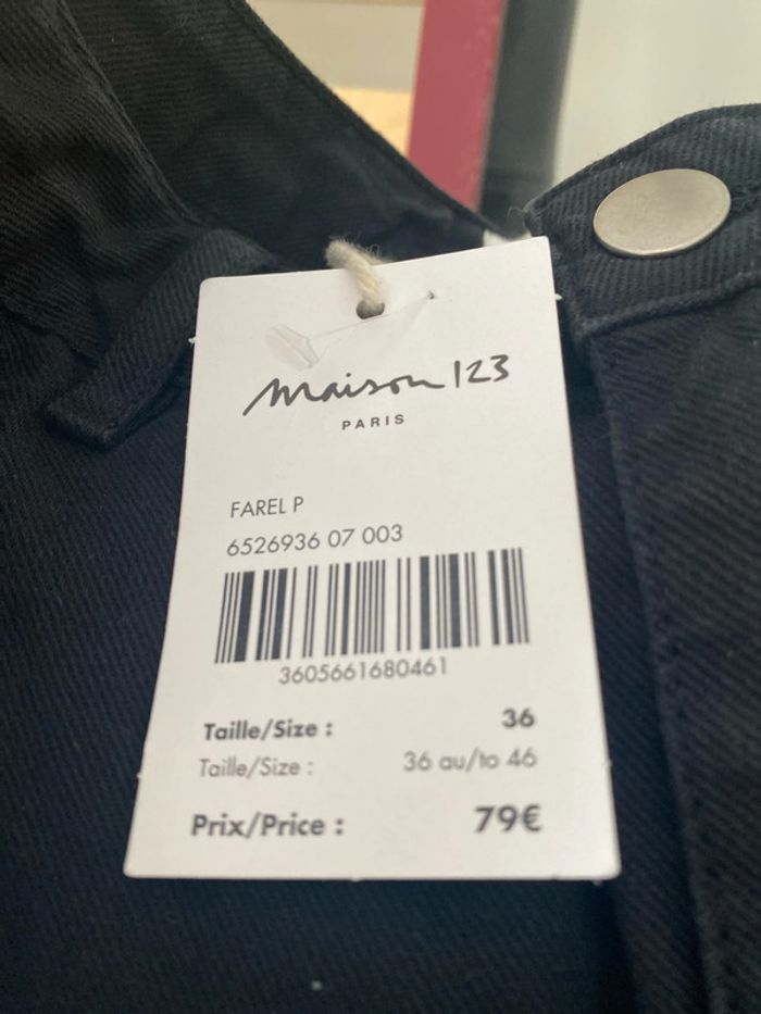 Pantalon Jean noir modèle Farel taille 36 Maison du monde Neuf val 79 - photo numéro 4