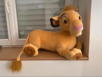 Peluche 50 cm Simba roi lion The Lion King Disney Hasbro 2002 Vintage