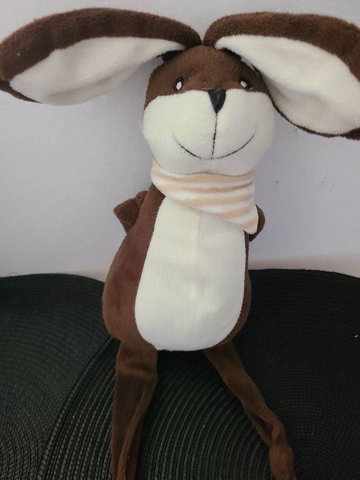 Doudou lapin aux longues pattes LES PETITES MARIE - photo numéro 4