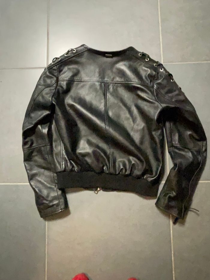 blouson court cuir sexy woman small - photo numéro 4