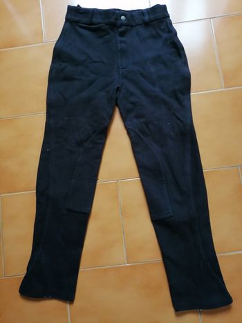 Pantalon de cheval noir 12 ans Fouganza