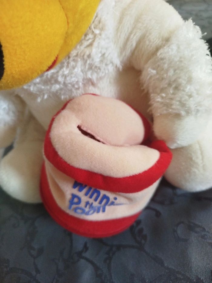 Peluche Winnie l'ourson assis déguisé en mouton - photo numéro 6
