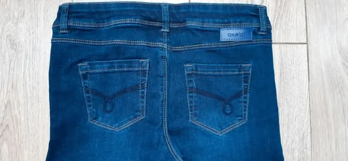 Pantalon jeans skinny okaidi bleu 12 ans neuf jamais porté - photo numéro 4