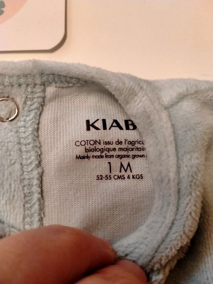 Lot de 2 pyjamas bébé Marque Kiabi Taille 1 mois - photo numéro 4