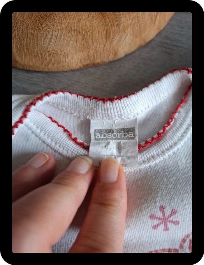 2 Bodies fille rouge et blanc - photo numéro 4