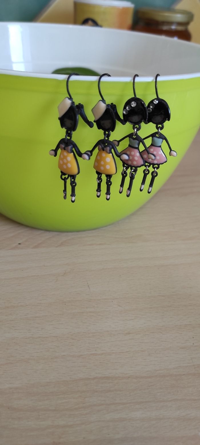 Boucles d'oreilles fantaisie - photo numéro 2