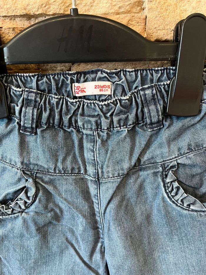 Pantalon jean souple taille élastique 23 mois DPAM - photo numéro 2