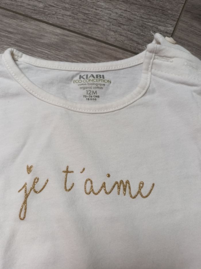T-shirt kiabi 12 mois - photo numéro 2