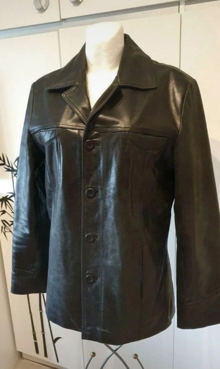 Belle veste cuir noir homme de la collection Jules de taille M. - photo numéro 8