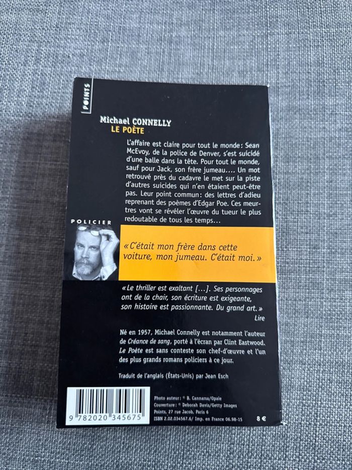 Livre le poète - Michael connelly - photo numéro 4