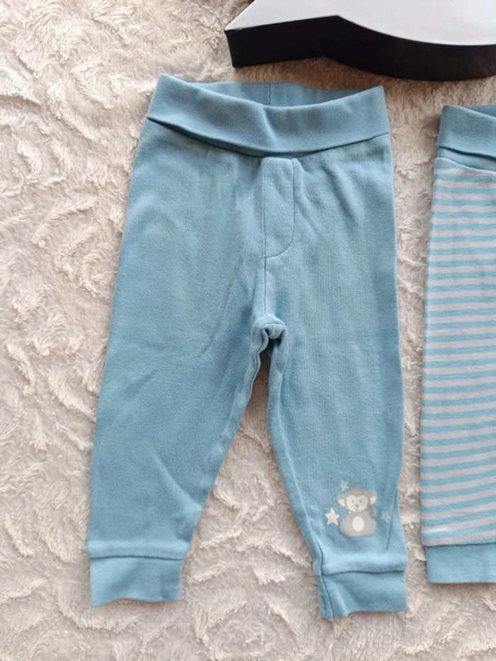 Lot de 2 legging sarouel Garçon 2/6 mois singe Lupilu - photo numéro 3