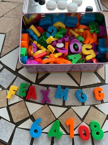 Lettres et chiffres magnétiques