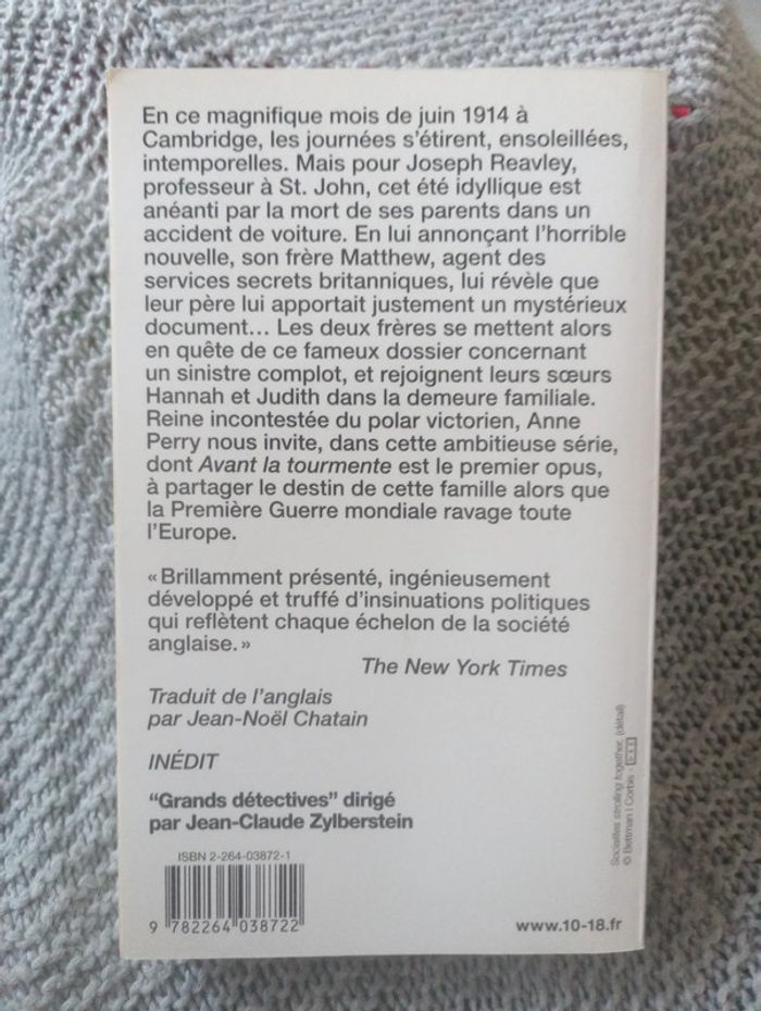 Anne Perry - Avant la tourmente - photo numéro 2